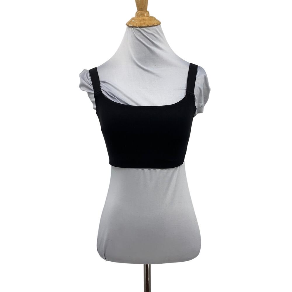 Athleta Sports Bra Womens S Small Black Reform Adjustable Low Support Padded